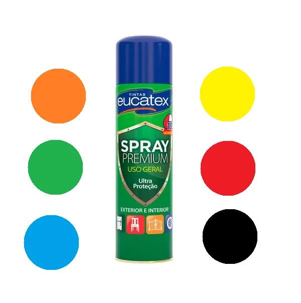 Tinta Spray Premium para Uso Geral e Automotivo - Todas as Cores Disponíveis para Metal e MDF