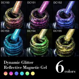 Mtssii-Esmalte duplo para olhos de gato, LED UV, Azul Camaleão Fluorescente, Doces de Verão, Magnético, de Embeber, 7ml - Image 4