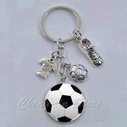 Chaveiro personalizado do futebol com logotipo do clube do futebol, chaveiro de DIY para fãs do futebol - Image 5