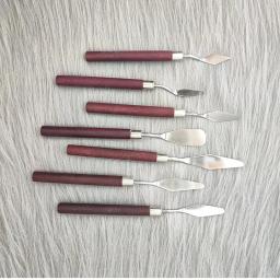 7 pçs/set kit espátula paleta guache suprimentos para pintura a óleo faca belas artes pintura conjunto de ferramentas lâminas flexíveis - Image 3