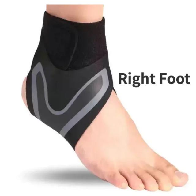 Suporte de Tornozelo Elástico para Esportes e Fitness com Ajuste Livre - Prevenção de Entorse e Conforto Extra
