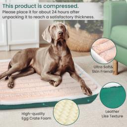 Colchão lavável para animais com zíper, Cama para cães, Almofada para dormir, Almofada para cães pequenos e médios, Removível - Image 4