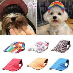 Pet Cão Chapéu Verão Protetor Solar Chapéu Boné De Beisebol Chapéu De Esportes Ao Ar Livre Com Orelha Buracos Ajustável Pet Hat Decoração Acessórios - Image 1
