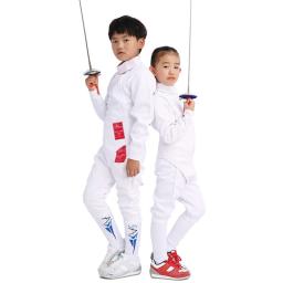 Uniforme de esgrima masculino, Clássico Masculino Fato de proteção de treinamento de esgrima, Folha Epee Sabre, Calças, Jaqueta, Colete, Novo - Image 2