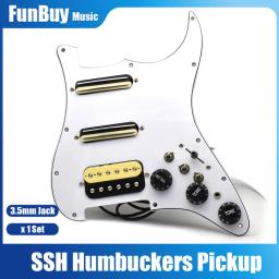 Captador de pickguard de guitarra elétrica ssh com fiação singlecut carregado prewired pick-up única bobina de trilho duplo humbucker - Image 1