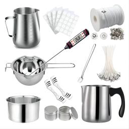Kit de ferramentas para fazer velas, faça você mesmo, ferramentas artesanais, pote de derramamento de cera, material de derretimento, aromaterapia, suporte de mechas de vela - Image 1