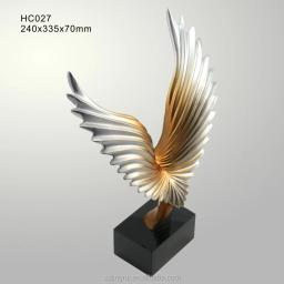 Alta qualidade elegante metal ouro eagle troféu com base de cristal troféu de vidro para prêmios - Image 3