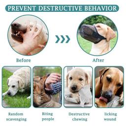 Ajustável respirável Pet Dog Muzzles, tampa da boca, Anti Bark, mordida malha, máscara para cães - Image 5