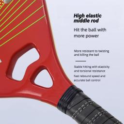 Camewin-Raquete de tênis de praia para homens e mulheres, pá de fibra de carbono, esportes femininos - Image 5