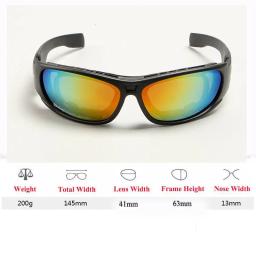 Óculos de proteção polarizados para caça e motocicleta, à prova de balas, C6, CS, exército, tático, airsoft, militar, C5, óculos com kit de 4 lentes - Image 3