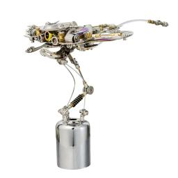 Kits de construção 3D Devil Fish para adultos e crianças, quebra-cabeças modelo metálico, Steampunk, Manta Ray mecânico, DIY Assemble Toy - Image 3