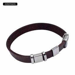Aço inoxidável Fechos Magnéticos para Fazer Jóias, Corda De Couro, Conector Fivela, DIY Acessórios, Pulseiras, Colar, Furo 20x3mm - Image 6