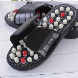 Chinelos rotadores de massagem Tai Chi para homens, chinelos domésticos antiderrapantes, pontos de acupuntura para pés, sapatos de terapia de pés espinhosos - Image 6