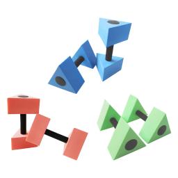 Exercício Aquático Triangular Halteres, EVA Equipamento Portátil, Durável, Fácil de Secar, Flutuante, Natação, Adultos, Crianças - Image 1