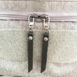 Couro genuíno Zipper Pullers para Mochila, substituição Sliders, Zíperes Cabeça, Acessórios de costura, DIY, 5 #, 1Pc - Image 2