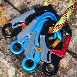 Mosquetão de Escalada ao ar livre, Montanhismo Downhill Descendente Segurança, Fivela Auto-Lock Gancho de Segurança, 124g, 35KN - Image 4
