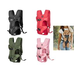 Bolsa transporte para cães estimação ar livre para cães pequenos e médios mochila ajustável - Image 2