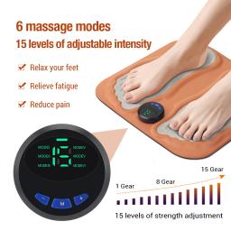 Almofada de massagem recarregável inteligente 3D, Massageador dos pés, Melhore a circulação sanguínea, Relaxe os músculos, Pernas magras - Image 2