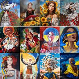 Acrílico Pinturas a Óleo Pacote por Números, Kits DIY, presente original, Artesanato Arte da Parede, Sala, Home Decor, Rússia, Pintura por Números - Image 1