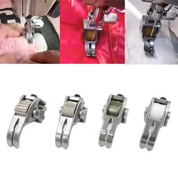 Universal rolo calcador para máquina de costura Cortina de couro Tecido de pano grosso 4 tipos de rodas Acessórios de costura - Image 1