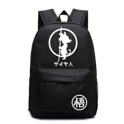 Anime saiyan mochilas para meninos meninas impressão goku mulheres kawaii mochila masculina saco de escola japonês estudante bookbag - Image 1