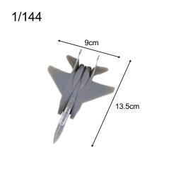 4D Montado Fighter Plane Kits, Avião Modelos, Simulação Modelo, Brinquedo para Crianças, 144 - Image 6