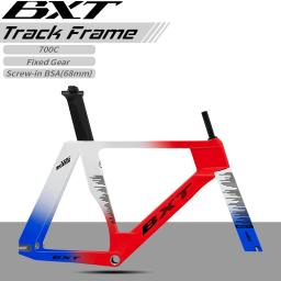 Bxt novo quadro de pista de carbono engrenagem fixa pista bicicleta quadro de fibra de carbono TRC-195 conjunto de quadros de pista de velocidade única 700cx28c - Image 6