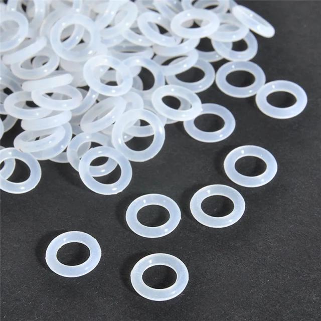 Amortecedores O-ring Brancos para Teclados: Acessórios Ideais para Substituir Keycaps e Melhorar o Conforto de Digitação