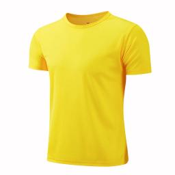 Quick Dry manga curta esporte t-shirt para homens e mulheres, ginásio Jerseys, instrutor de fitness, correndo t-shirt, Sportswear respirável, adolescente - Image 3