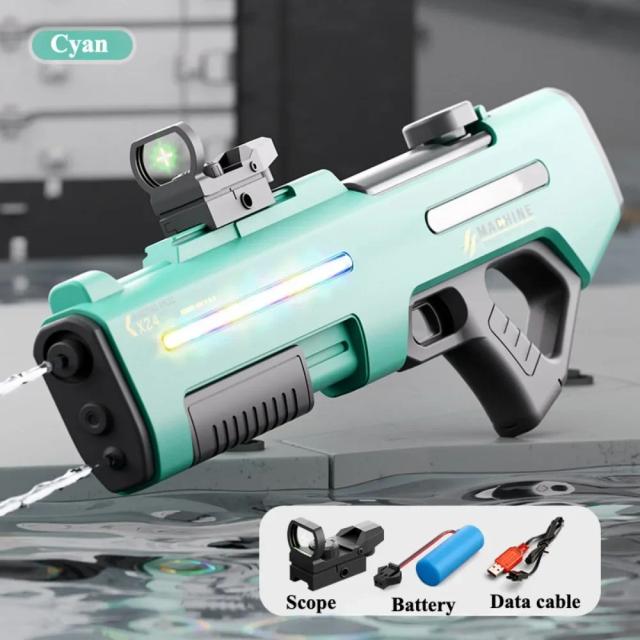Pistola de Água Elétrica Automática Absorção Dupla 2024