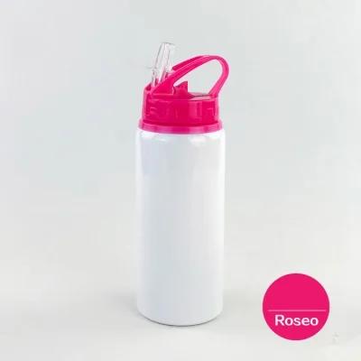 Garrafa de Alumínio Portátil de 600ml com Personalização Colorida para Esportes e Cursos DIY