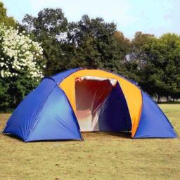 Impermeável Grande Barraca de Acampamento, Dupla Camada, Quarto Família, Luxo, 3 Quartos, Alta Qualidade, Ao ar livre, 6 Pessoa, Personalizado, 3 - Image 2