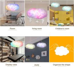 Algodão Nuvem Relâmpago LED Light, Luz Thundercloud DIY, Luzes de atmosfera para sala de jogos Festa Garagem Club Bar, 3D Criativo - Image 6