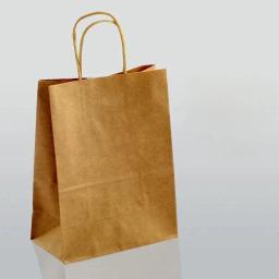 Atacado sacos de presente de papel kraft em branco personalizado impresso reciclável saco de compras de papel kraft saco de compras de doces de casamento cosmético - Image 6