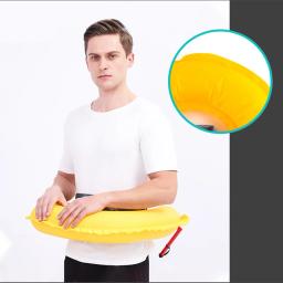 Cinto salva-vidas inflável automático, colete salva-vidas 100N, compradores auto-infláveis, rafting, barco, nadador, colete salva-vidas de segurança ao ar livre - Image 3