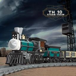 Blocos de construção de locomotivas para crianças, Tijolos modulares, Modelo técnico, Locomotiva, CN5700, GWR Steam Train, Railway Express, Brinquedos Presentes - Image 6