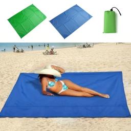 Cobertor de piquenique de bolso ao ar livre à prova de areia impermeável leve lona de acampamento portátil secagem rápida compacto caminhadas travling praia esteira - Image 6