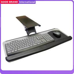 Altura ajustável e bandeja do teclado do ângulo, deslize para fora e suporte, use no trabalho home e do escritório - Image 1