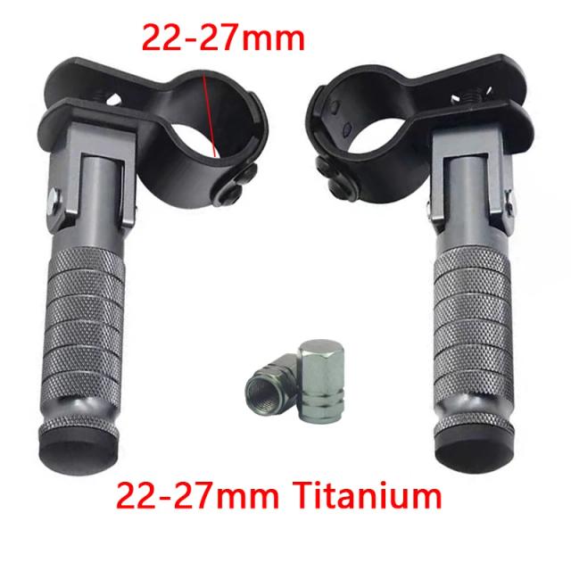 Pedais Universais Dobráveis CNC Alumínio 8mm para Motocicleta
