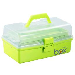 Three-Layer Armazenamento Box ool, Organizador Multipurpose, Portable Handled Container Case, Art Craft e Cosméticos - Image 4