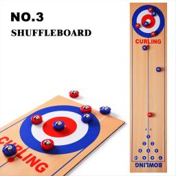 AM38M 3 em 1 Jogo de mesa Shuffleboard Curling Bowling Jogos de mesa para presente de festa em casa para crianças e adultos - Image 5