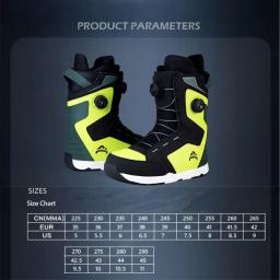 2024 esporte sapatos de esqui duplo uso rápido das mulheres dos homens estilo sapatos de neve resistente ao frio quente impermeável respirável botas de snowboard - Image 6