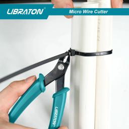 Libraton-Micro Fio Cortador, Precisão Eletrônica Cortador Flush, Alicate de Corte Lateral, Clean Cut para Jóias Modelo, Kits Modelo - Image 6