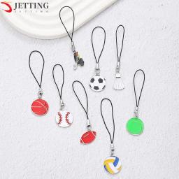 Criativo bola pingente chaveiro, basquetebol, futebol, voleibol, beisebol, corrente telefônica, nova moda esportes chaveiro, carro pingente enforcamentos - Image 2