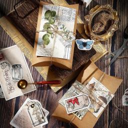 30 Pçs/set Vintage Scrapbooking Adesivos DIY Diário Adesivo Scrapbook Selo Adesivos De Papel Washi Retro Antigo Naturais - Image 4
