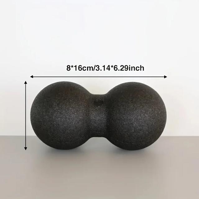 Bola de massagem fitness Massageador de Bola de Tênis Dupla para Costas, Coluna e Ombros - Recuperação e Alívio Muscular