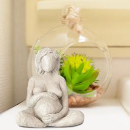 Home Decor Estátua Nascimento Nu Segurando Um Bebê Mão Esculpida Decoração Moderna Escultura Para A Mãe Ornamento Para O Escritório Bedroo - Image 4