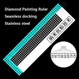 Aço inoxidável Diamante Pintura Régua, Malha Régua, Desenho Ferramenta para Artesanato DIY, 216, 400, 699, 800 Buracos, 5D, 1Pc - Image 1