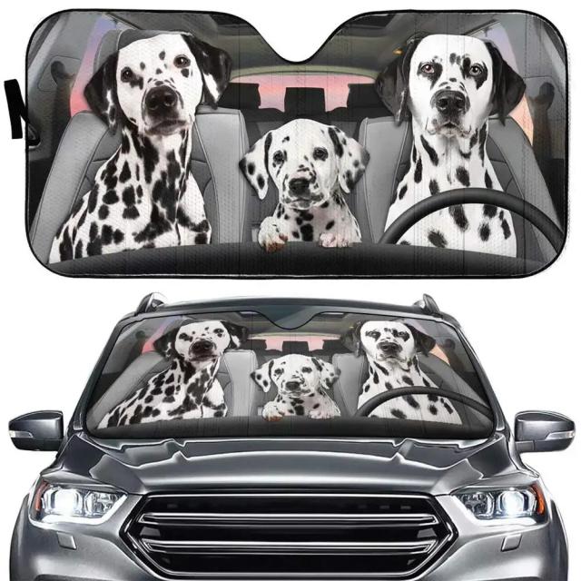 Pára-brisas Engraçado para Carros: Sombra Solar, Presente Criativo, Acessórios para Cães e Decoração Pug