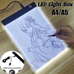 Caixa de luz LED para artistas, cabo USB, brilho regulável, Tracing Pad, desenho e esboço, Artcraft, A4, A5 - Image 1
